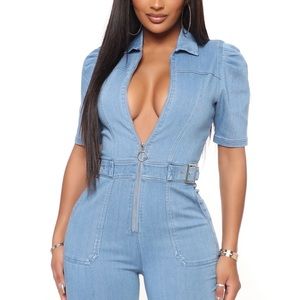 Denim jumpsuit